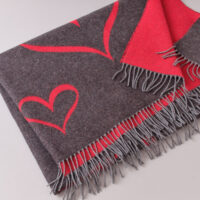 Merino-Wolldecke„die Liebe“